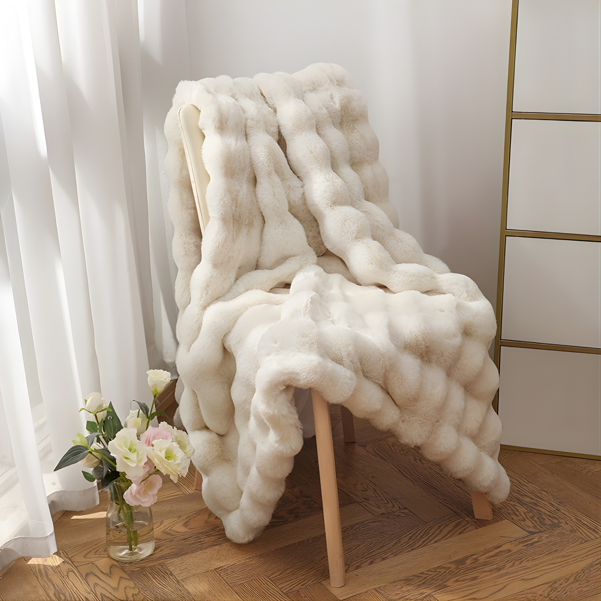Double Layer Faux Fur Blanket